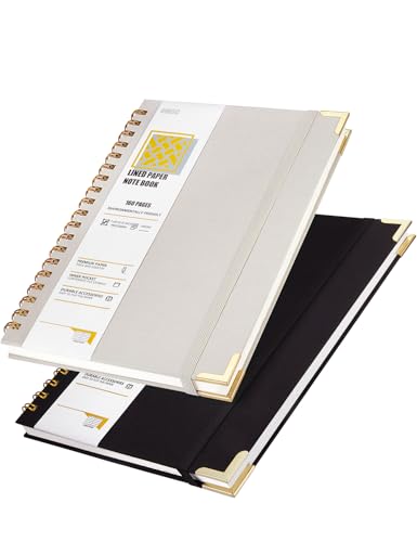 OWSC Lined Spiral Notebook with thick 110 GSM Papers, 320...