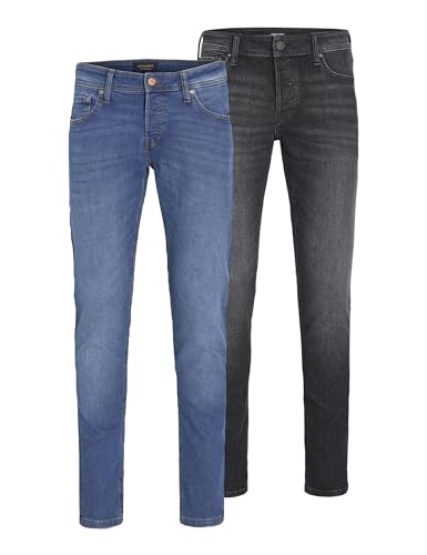 Jean Jack & Jones Jjiglenn coupe ajustée confortable pour homme actif 32W 34L