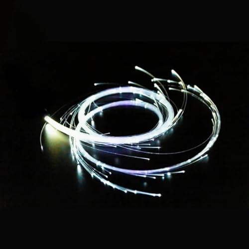 Frusta Luminosa A LED - Frusta In Fibra Ottica Ricaricabile Da 184 Cm, Luce LED Colorata | 7 Colori 23 Effetti Danza Rotante A 360 Gradi Per Club EDM Music Festival Party Bar Puntelli Per Spettacoli