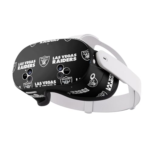 Casque Meta Quest 3S Skin NFL Las Vegas Raiders pour Session Gaming
