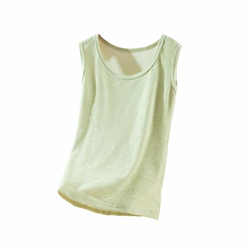 HGps8w Thermal Tank Top for Women Basic Crewneck Stretch Warm Winter Fleece Base Layer Vest Sleeveless Undershirts