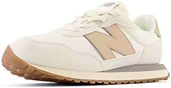 New Balance Boy's 237 V1 Bungee Sneaker, Turtledove/Incense, 1 Little Kid