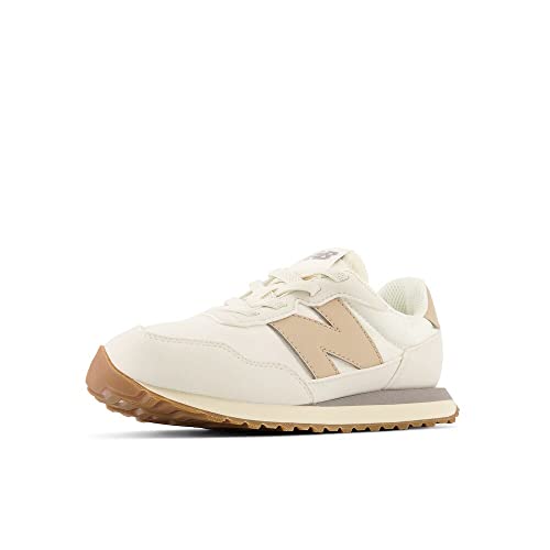 New Balance Boy's 237 V1 Bungee Sneaker, Turtledove/Incense, 1 Little Kid #TOP3