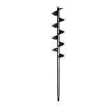 Huapa Auger Drill Bit，Garden Plant Flower Bulb Rapid Planter Umbrella Hole Digger for 3/8” Hex Drive Drill(218inch)