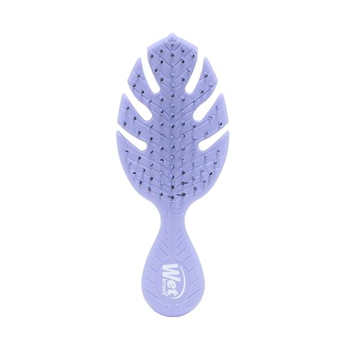 Image of Wet Brush Go Green Mini Detangler, Purple - Detangling Travel Hair Brush - Ultra-Soft IntelliFlex Bristles Glide Through Tangles & Gently Loosens Knots While Minimizing Pain, Split Ends & Breakage
