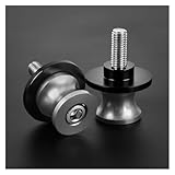 Diábolos Moto Para Ducati Hyperstrada 796 821 939 950 SP Tornillos M6 Para El Soporte Del Deslizador Del Basculante De Motocicleta Protectores De Basculante(Grey)