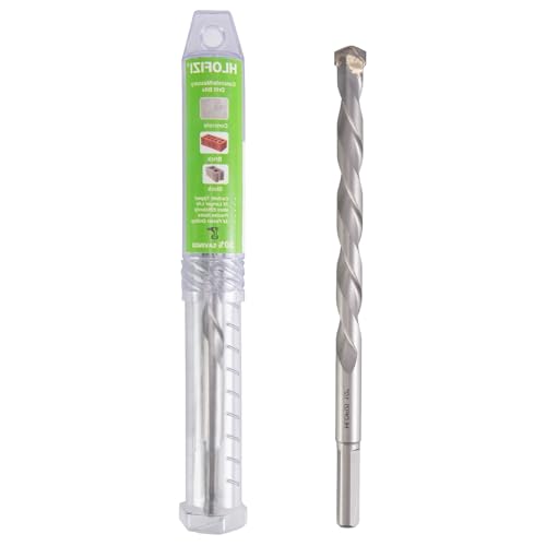 HLOFIZI 1/2 x 8 Masonry Drill Bits Concrete Hammer Drill Bits Carbide Tipped for Cement Brick Stone 3-Flat Shank