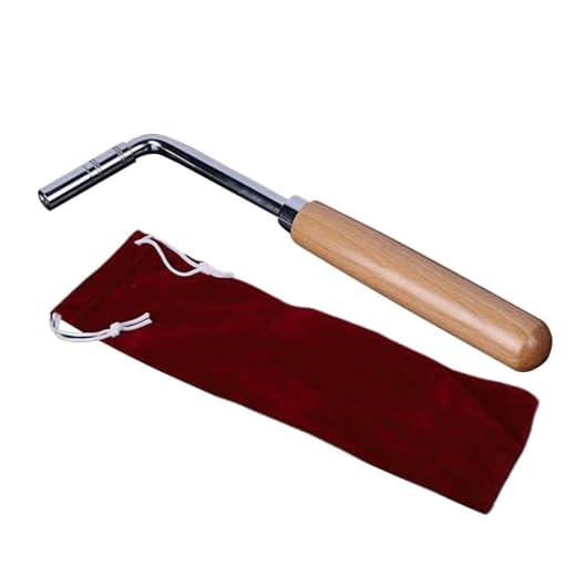 Llave afinadora de piano, herramienta de afinación de piano con mango de madera, llave de afinación de instrumentos musicales para piezas de violín, guitarra y bajo
