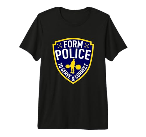 Funny Shape Police Powerlifting Premium T-Shirt