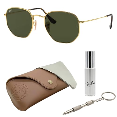 Image of Ray-Ban RB3548N HEXAGONAL FLAT LENSES Square-Round Shape Sunglasses for Men & Women with Official Eyewear Kit