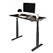 Seville Classics OFFK65826 Airlift S3 Electric Standing Desk with 54" Top, Dual Motors, 4 Memory Buttons, LED Height Display (Max. 51.4" H) 3-Section Base, Black/Walnut, Wood,