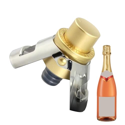 Tapones para champán,Tapones para botellas de champán - Tapón para botella de vino espumoso de acero inoxidable | Tapones de cava con bomba incorporada, tapones de corcho a presión con selecciones de