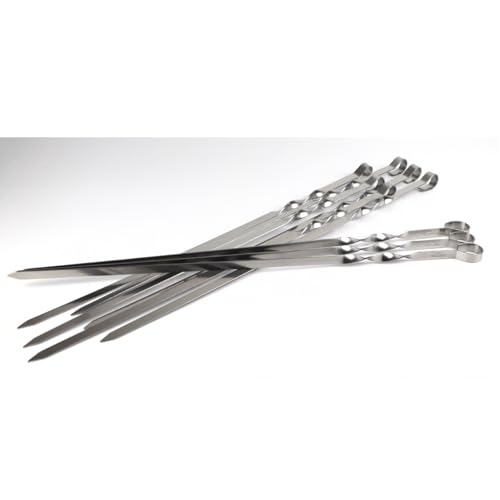 Spiedini per barbecue in acciaio inox (60 cm, 6)