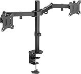 Dual Screen Desk Mount & Computer Monitor Stand with Two Adjustable...