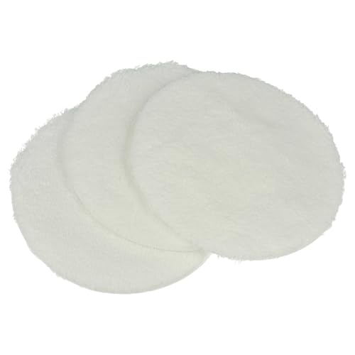vhbw 3x Polishing Pad compatible with Kärcher FP 303 Floor Polisher - Buffing Wheel Set for Parquet White