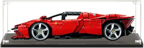 KeKeDuo - Vitrina acrílica para 42143 Ferrari Daytona SP3, transparente plexiglás pantalla caso anti-polvo caja