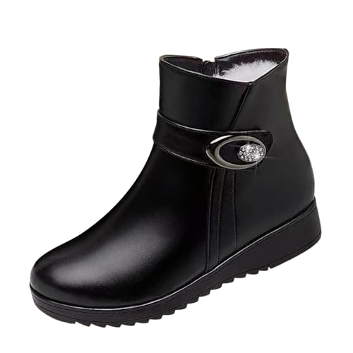 Bottes talon compensé élégantes en finitions haut de gamme