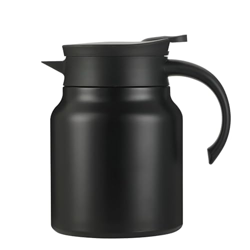 Image of Thermal Tea & Coffee Kettle with Infuser | 1000ml Insulated Stainless Steel Carafe, Hot & Cold Beverage Server, Dustproof Vacuum Flask Jug | for Home, Office, Party & Travel