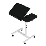 Scrivania inclinabile a 360°: questa scrivania compatta è dotata di una scrivania inclinabile con un pannello girevole a 360° che supporta posizioni da 0° a 90°, utilizzabile sia sul lato sinistro che su quello destro con strisce antiscivolo incluse per un posizionamento sicuro di computer e mouse.