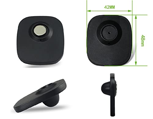 200Pcs Anti-Theft Retail Eas 8.2Mhz Security Hard Tags,Rf 8.2Mhz Mini Square Eas Tag, Retail Security Clothes Hard Tags For Garment Shop Supermarket With Pins #TOP1