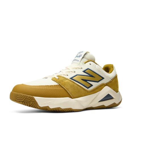 New Balance Men's Coco Delray Tennis Shoe, Angora/Basil Oil, 8.5 W