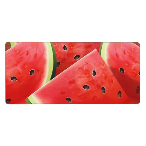 Tapis de souris de jeu grand format XXL motif pastèque pour bureau