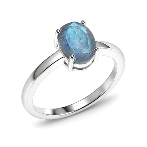 Bague labradorite bleue véritable bague cocktail argent 925 fait main femme