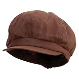 e4Hats.com Big Size Cotton Newsboy Hat - Brown OSFM