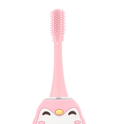 Limpador de Dentes AutomáTico Infantil ABS Acampamento Carregamento Fio Limpeza Dentes (Rosa)