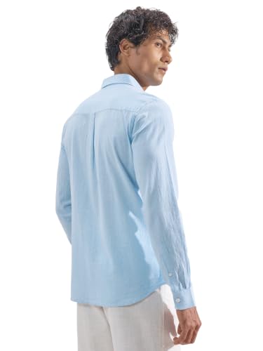 Image of Highlander Men Men's Relaxed Fit Casual Shirt | Cotton Linen | Relaxed fit | Full Sleeves|Premium Shirt for Man
