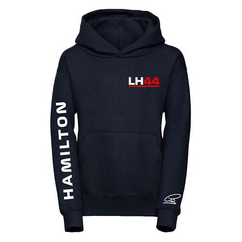 Image of Studio 24 Signature Collection Lewis Hamilton Hoodie Signature Hooded Sweater 44 Racing Hoody Free UK Shipping (M, Navy)