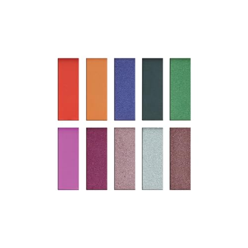 Image of Glam 21 Shades of Trend Eyeshadow Palette | 10 Highly Pigmented Shades |Smudge Free & Long-Lasting| Shimmery Finish| 4gm - Shade -04, Assorted