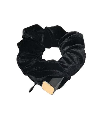 SUNEBOIZ Velvet Pocket Scrunchie Hair Tie - Secret Hidden Pouch for AirPods Keys Money Travel & Gym Hair Accessory