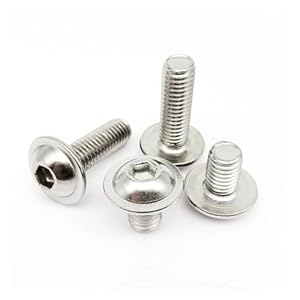 Jiuxinyun Edelstahl Sechskantschraube mit Gewinde bis Kopf