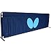 Butterfly Europa Barrier Double Brace 70cm - Dark Blue or Green Vinyl with Black Frame - Offset Feet for Easier Setup - Perfect for Both Home and Club Playing Areas