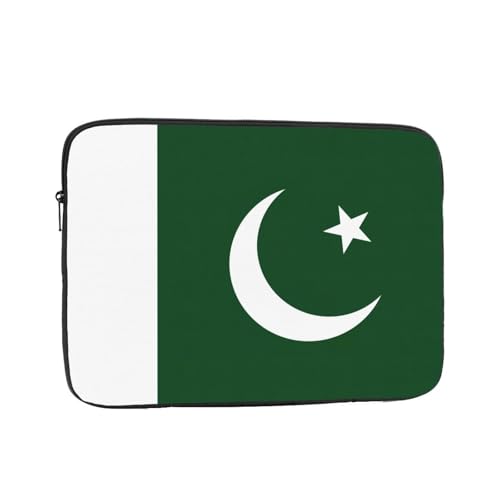 Funda de transporte para laptop y tablet, diseño de bandera de Pakistán, para cafeterías, entornos de trabajo remoto