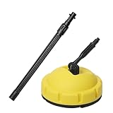 High Pressure Surface Cleaner for Karcher K1 -K7,Patio Cleaner for Pressure Washer,Power Washer Attachment for Karchers,Pressure Washer Rotary Brush Accessories for Road,Car,Yard (A)