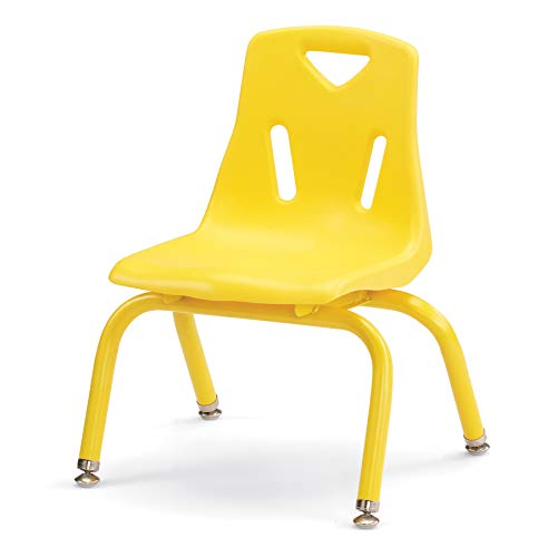 Image of Berries Jonti-Craft 8120JC1007 Stacking Chair with Powder-Coated Legs, 10 inch Height, Yellow