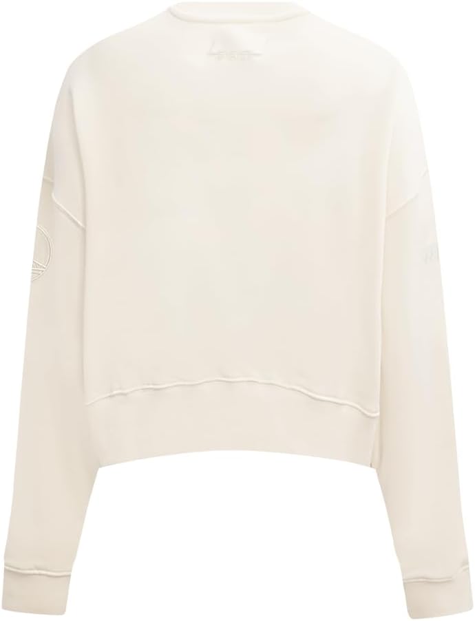 Pro Standard NBA womens Womens Nba Golden State Warriors Neutrals Player Brushed Back French Terry Crewneck Sweatshirt - Image 2