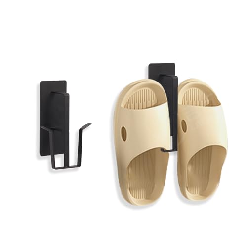 [KAIXUANMAN] マグネット スリッパラック 壁掛け フレーム お風呂用 マグネット おしゃれ スリッパ置き スタンド 玄関 ブラック