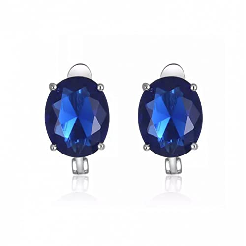 Boucles d'oreilles saphir et diamant de laboratoire pour mariage élégant