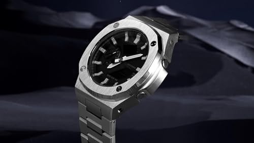 Boîtier de montre en métal GA2100 en acier inoxydable poli pour homme - 6