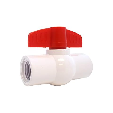 PVC COMPACT BALL VALVE 1/2" - Threaded - Sanipro - (Pack of 10) Cover