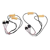 Paar LED-Lastwiderstände 50 W 6 Ohm H4 9003 Anti-Flackern-LED-Decoder-Relais-Kabelbaumadapter für Blinker-Tagfahrlicht