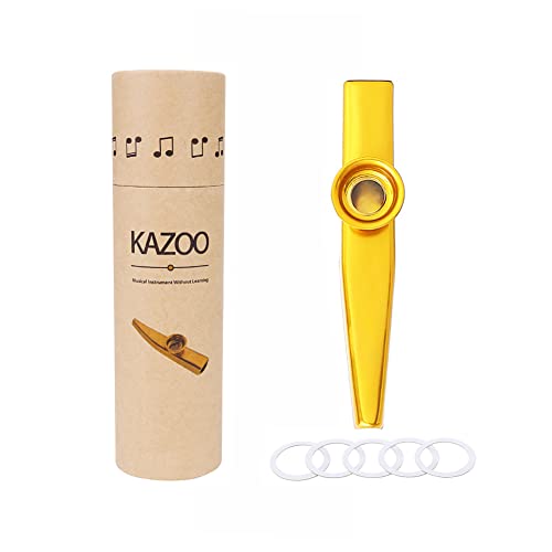 Alnicov Kazoo en alliage d’aluminium avec 5 membranes de flûte de kazoo et une belle boîte pour instruments de musique… - Les Beatles, Paul McCartney, John Lennon, RIngo Starr, George Harrison Alnicov Kazoo en alliage d'aluminium avec 5 membranes de flûte de kazoo et une belle boîte pour instruments de musique… – Image 3