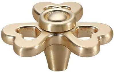 Creative Rotatable Furniture Handle Poignee Meuble Cabinet Knobs and Door Cupboard Drawer Kitchen Pull Rotating Gyro Handle 1Pcs (Color : Gold)