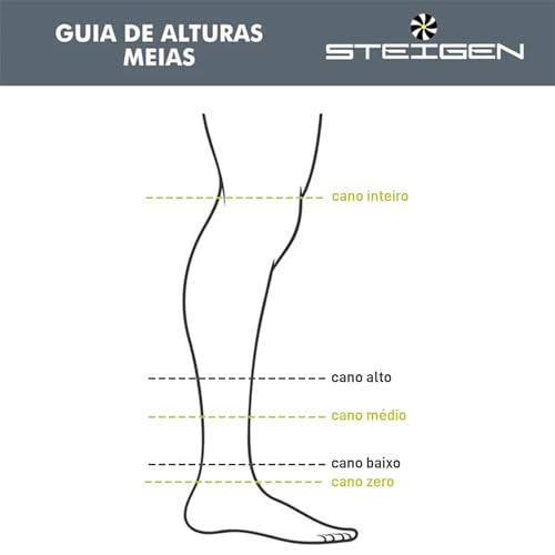 SPORTBR - Meia Steigen Cano Médio - Black - Tecnologia Anti-Bolhas, Cano Médio, Par de Meia Para Esp