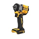 DEWALT Avvitatore a impulsi compatto 18V XR Brushless con attacco quadro 1/2" e perno di tenuta, solo corpo macchina, DCF922N-XJ