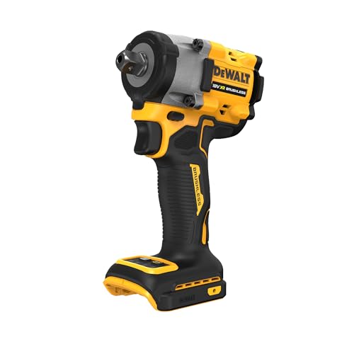 DEWALT 18V XR Brushless Compact 1/2" Detent Pin Anvil Impact Wrench, Tool only, DCF922N-XJ