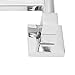 Ailgely 180 Rotatable Towel Bar, Sturdy Stainless Steel Hanger for Bathroom Organization, Easy Install with Tools, Exquisite Workmanship and, Bedroom Closet Silver (250255 Movable Two rods-Chrome